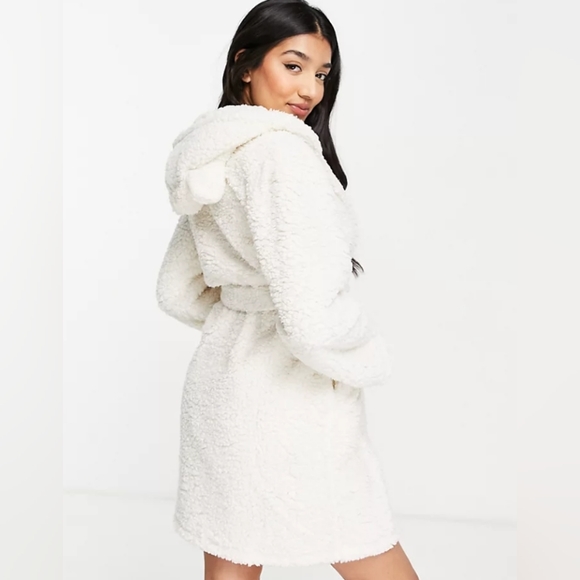 🐹 Hooded Sherpa Robe with ears 🐹 - Picture 4 of 4